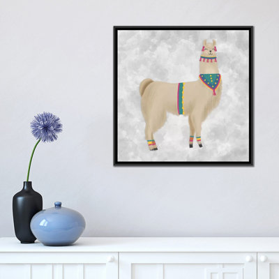 «Lovely Llama III», impression sur toile tendue