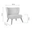 Élégant fauteuil à oreilles jaune, structure en bois massif, 31,5 po x 30,3 po x 28,3 po | Tissu 100% polyester facile à nettoyer | 32 coussins en mousse pour plus de confort | Ajout élégant au salon ou au bureau-1089975463