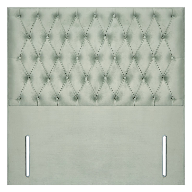 Upholstered Headboard, Small Double (4'), Sage, Velvet