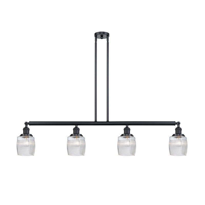 Luminaire suspendu pour îlot de cuisine 4 lumières Leitch, Chrome poli, DEL