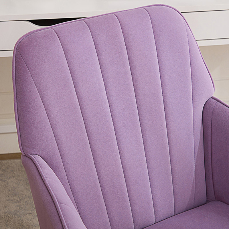 Chaise de bureau réglable, chaise pivotante ergonomique, Lilas