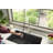 Ruvati Simoni Stainless Steel Pull Down Kitchen Faucet Single Handle Traditional Gooseneck with Pull Out Sprayer-114396999