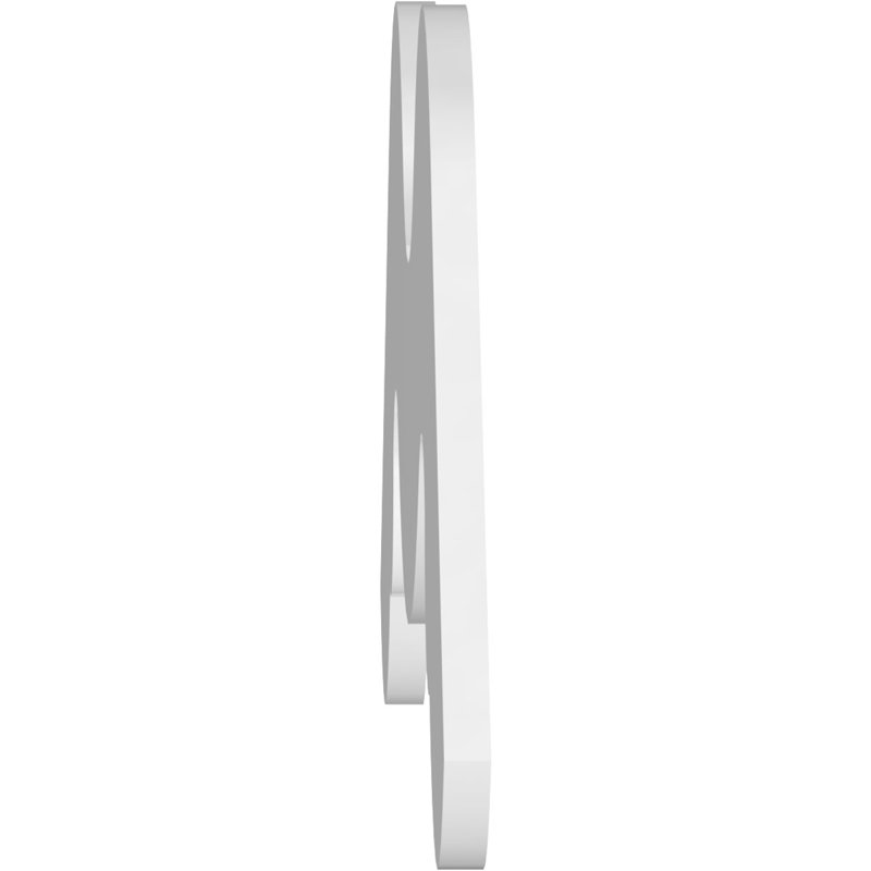 Pignon en PVC de qualité architecturale Midway, H 36 po x l 72 po x P 1 po, 12 / 12