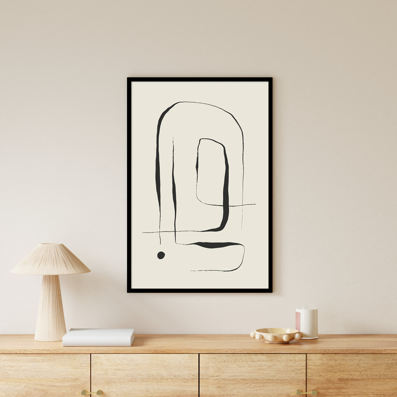 The Point No 2 by Treechild  Wood Framed Wall Art Print, Black, 41" H x 28" W