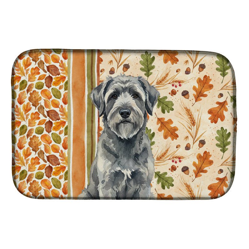 Tapis de vaisselle gris Bouvier des Flandres