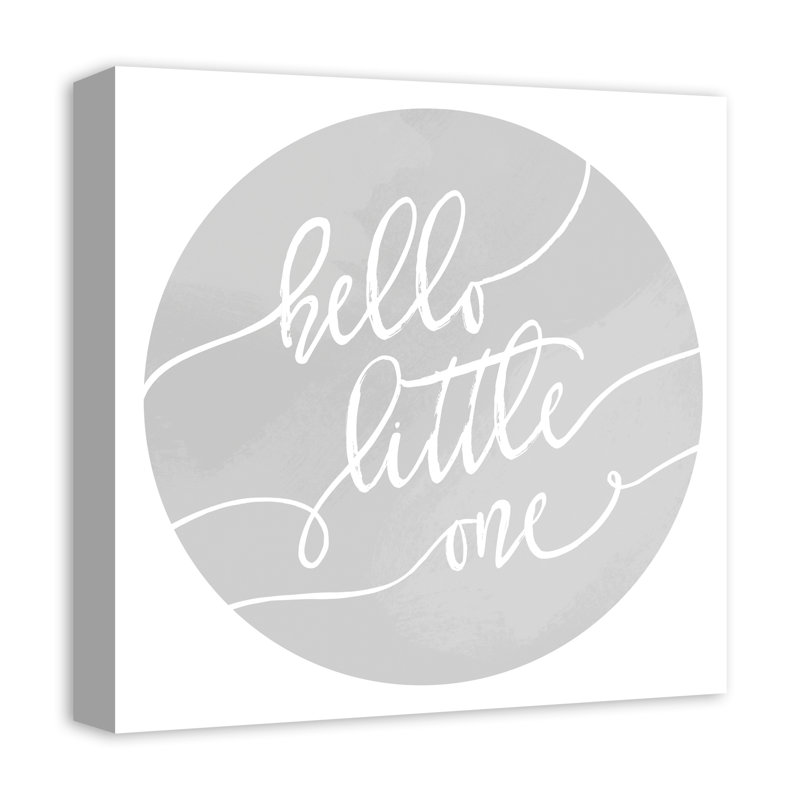 Art sur toile hello little one Algernon, H 24 po x l 24 po x P 1,25 po