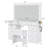 Makeup Vanity with Mirror and Lights, 3 Lighting Modes,Vanity Desk with Power Outlet ,9 Drawers Makeup Table with Chair, Glass Top vanity set-1556778111