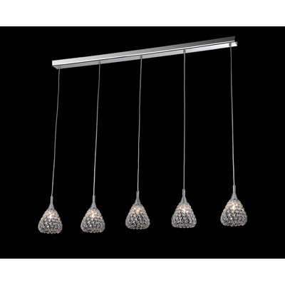 5 - Light Chrome Kitchen Island Pendant