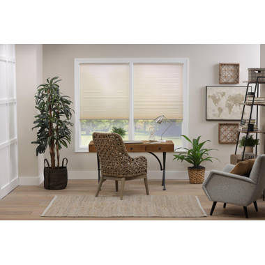 Walbest Household Cordless Blind Light Filtering Fabric Pleated