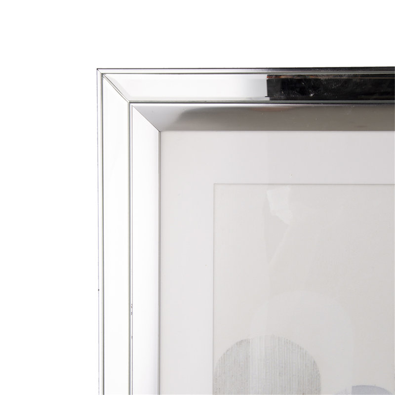 S / 2 23,6 x 23,6 po, art mural encadré en miroir Kaiden