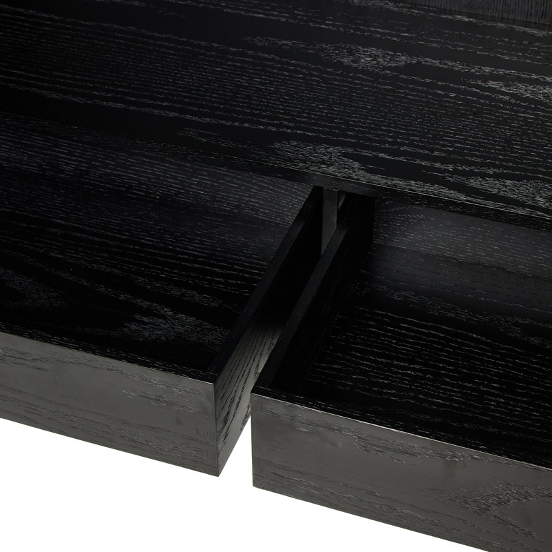 Hayward Cabinet-natural Walnut, Black Oak