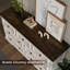 Commode 7 tiroirs Farmhouse pour chambre à coucher, blanc antique-552097260