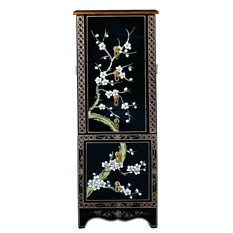 Freestanding  Blossom Jewellery Cabinet Armoire
