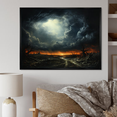 Storm Dark Horizon - Landscapes Canvas Wall Art