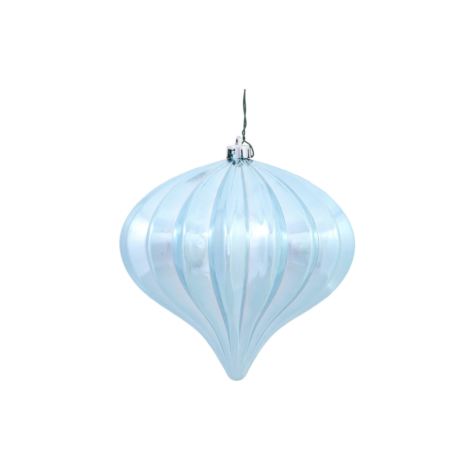 5.7" Onion Christmas Ornament UV, Baby Blue 1