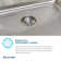 Lustertone 54" L x 22" W Double Basin Drop-in Kitchen Sink