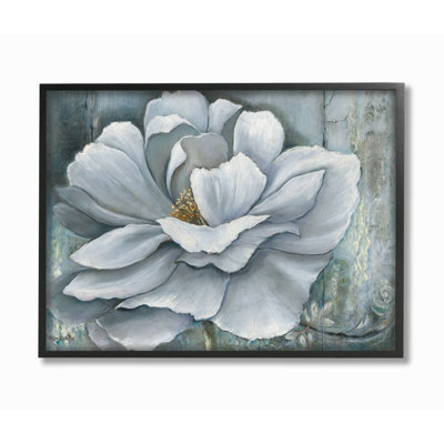 «Blue Flower Bloom» par Heinz Schollehammer, reproduction d'art