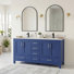 60" Double Bathroom Vanity Set With Mirror With Granite Countertop