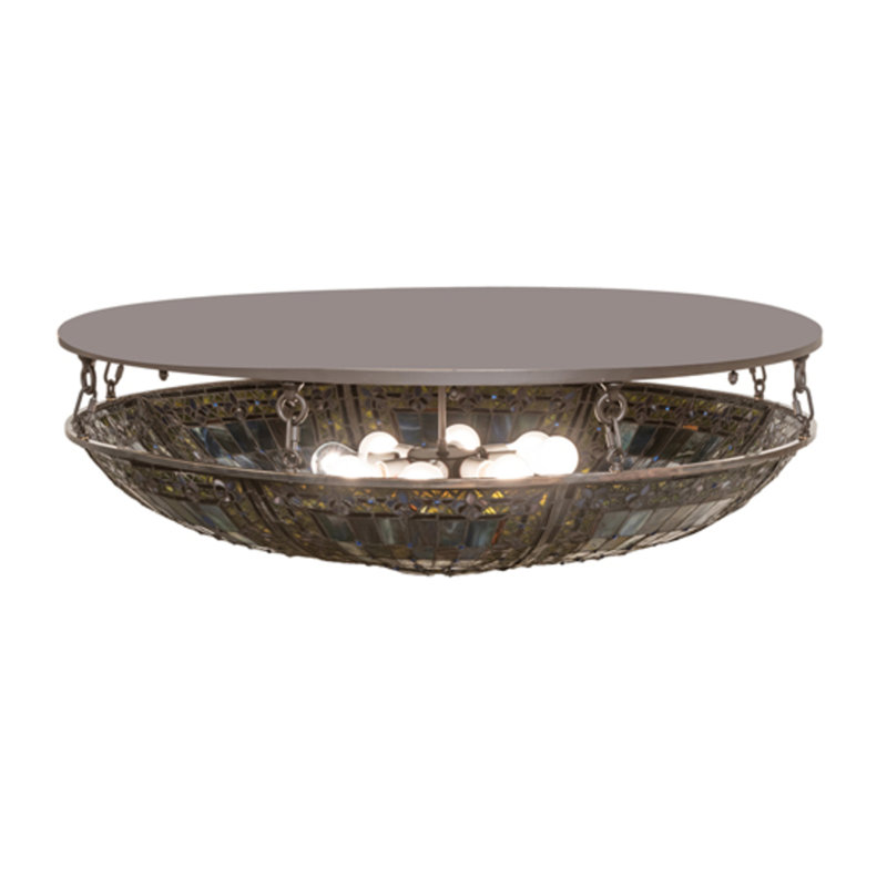 Fleur-de-lis 8 - Light Semi Flush Mount