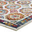 Tapis à motif de treillis floral vieilli Porch & Den-529206052