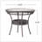 FIGI PE 34IN GLASS TABLE