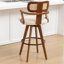 Swivel Upholstered Counter Stool-834109326-834109315