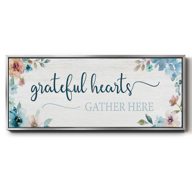 Grateful Hearts- Framed Canvas