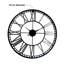 Oversized Renner Industrial Iron Wall Clock - 70 cm / 27.5 in