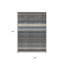 Tapis extérieur lavable rayé beige taupe 3 pi x 5 pi