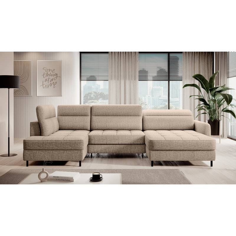 Mela 5 Seater Sofa Bed, Left Hand Facing, Beige 18RAQ