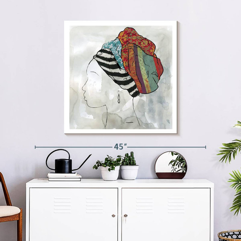 Portrait de Leisha d'Afrique II, H 30 po x l 30 po