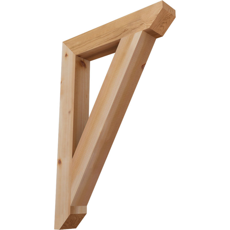 Support latté traditionnel de l 3 1/2 po x P 24 po x H 36 po, cèdre rouge de l'Ouest, Cèdre rouge