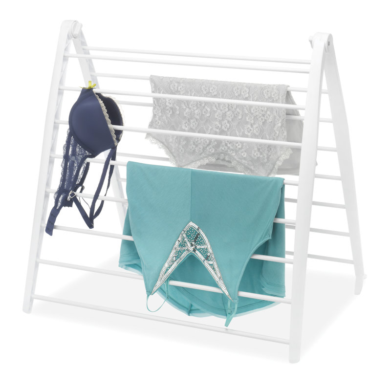 Metal Foldable Tripod Drying Rack, White