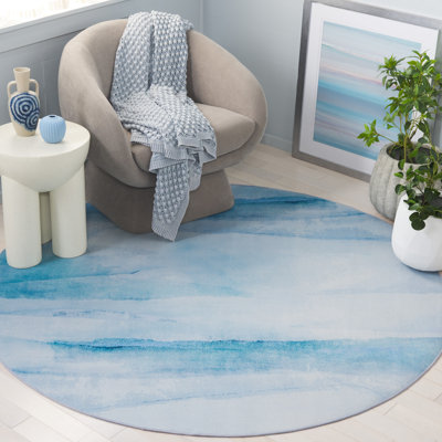 Tapis ivoire / bleu Doleman 807
