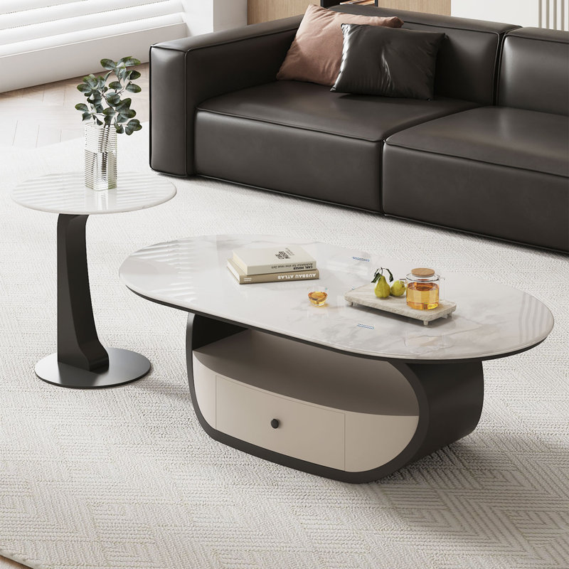Gladesville, Blanc / Gris, H 16,5 po x l 47,2 po x P 23,6 po
