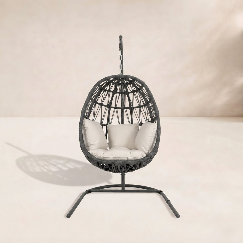 Milano Hanging Chair, Echo Ash Sunbrella®, Slate