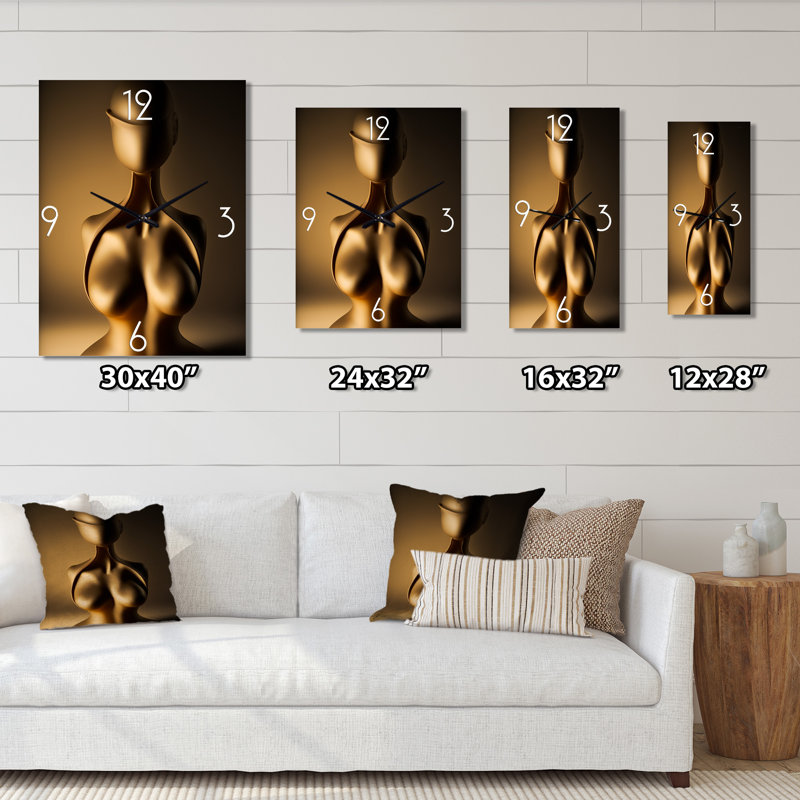 Horloge murale Mannequin IV - Modern, H 32 po x l 24 po x P 1 po