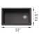 Inteos SILGRANIT 33" Single Bowl Reversible Undermount Workstation Kitchen Sink