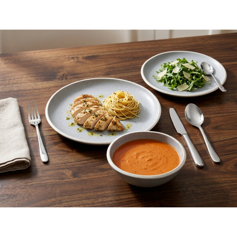 Stoneware Dinnerware - Service for 2