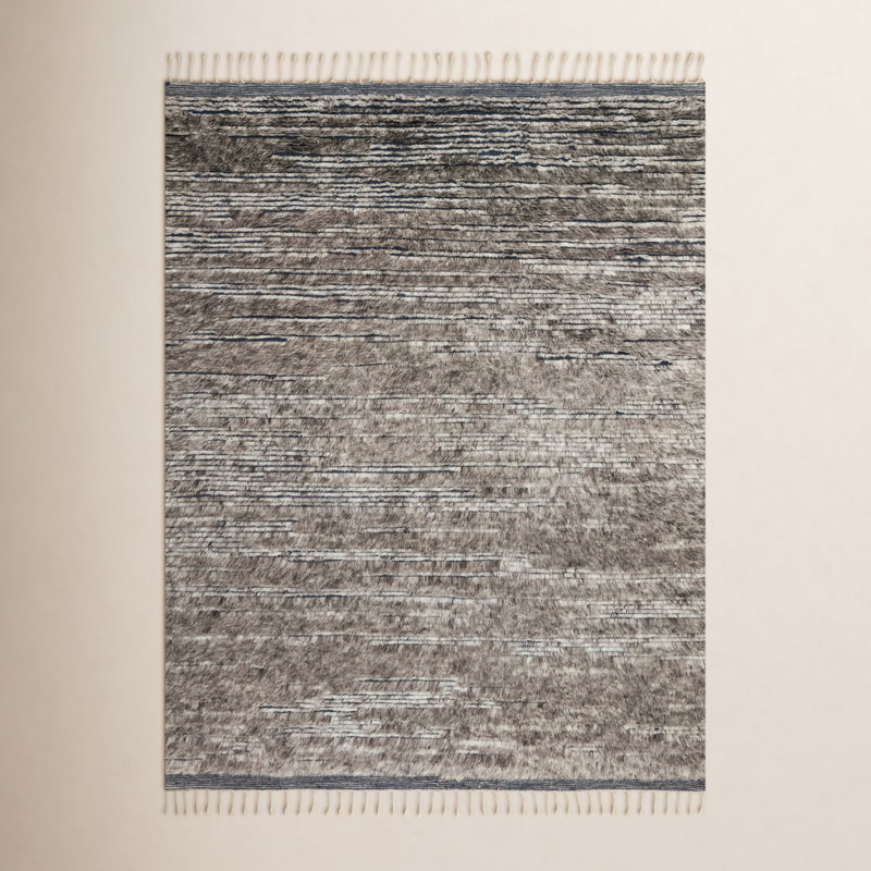 Benjamin Hand Knotted Wool Indoor Rug, Rectangle 2' x 3'