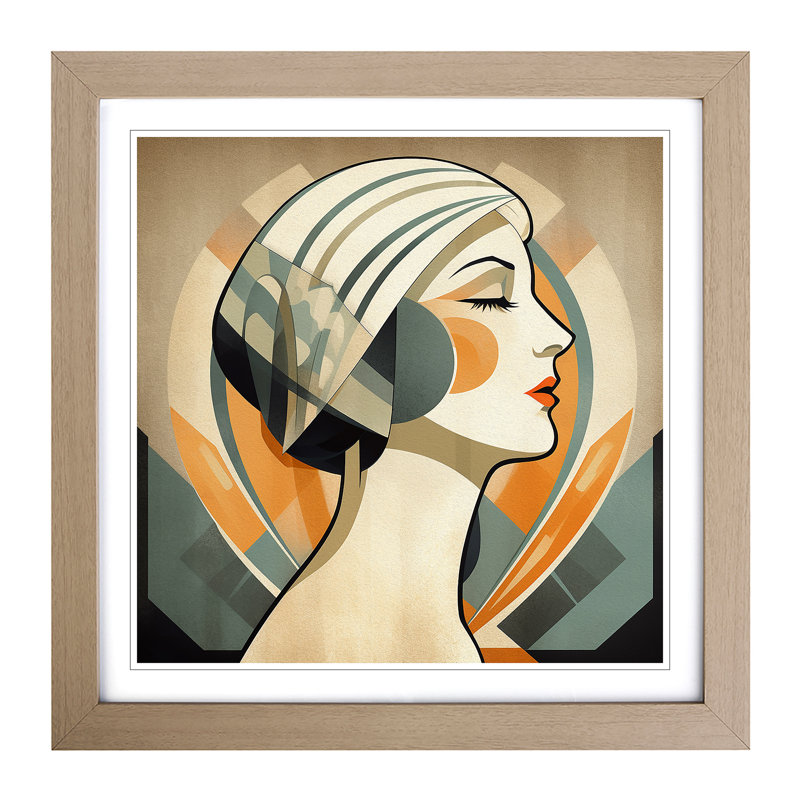 Single Picture Frame Print on Wood, Oak