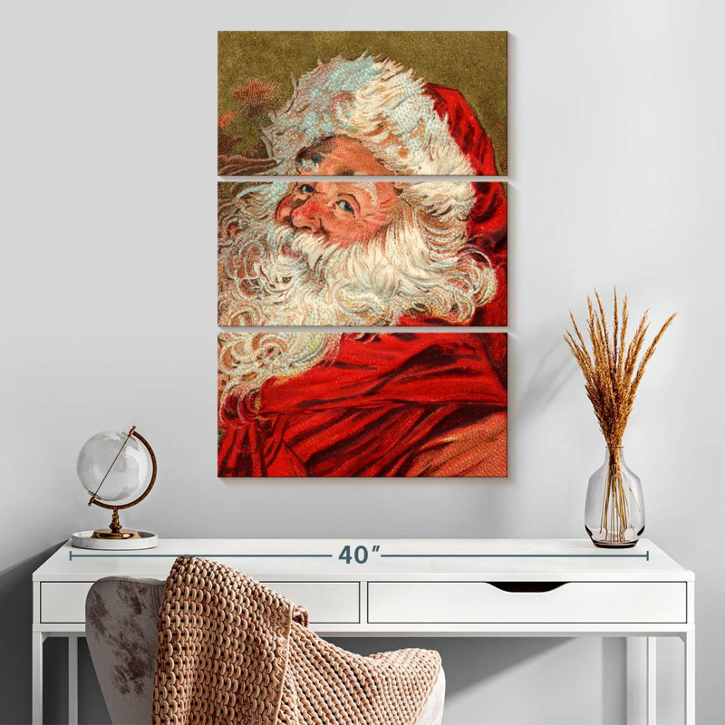 Père Noël rétro Lelend, H 32 po x l 20 po