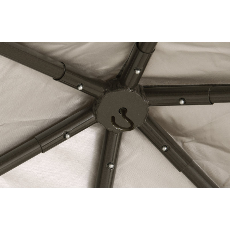 Magnolia 13 ft Brown Steel Frame Outdoor Gazebo