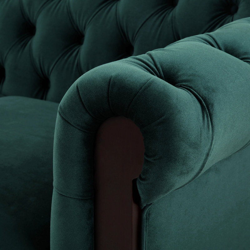 Canapé en velours 59,44 po Chesterfield