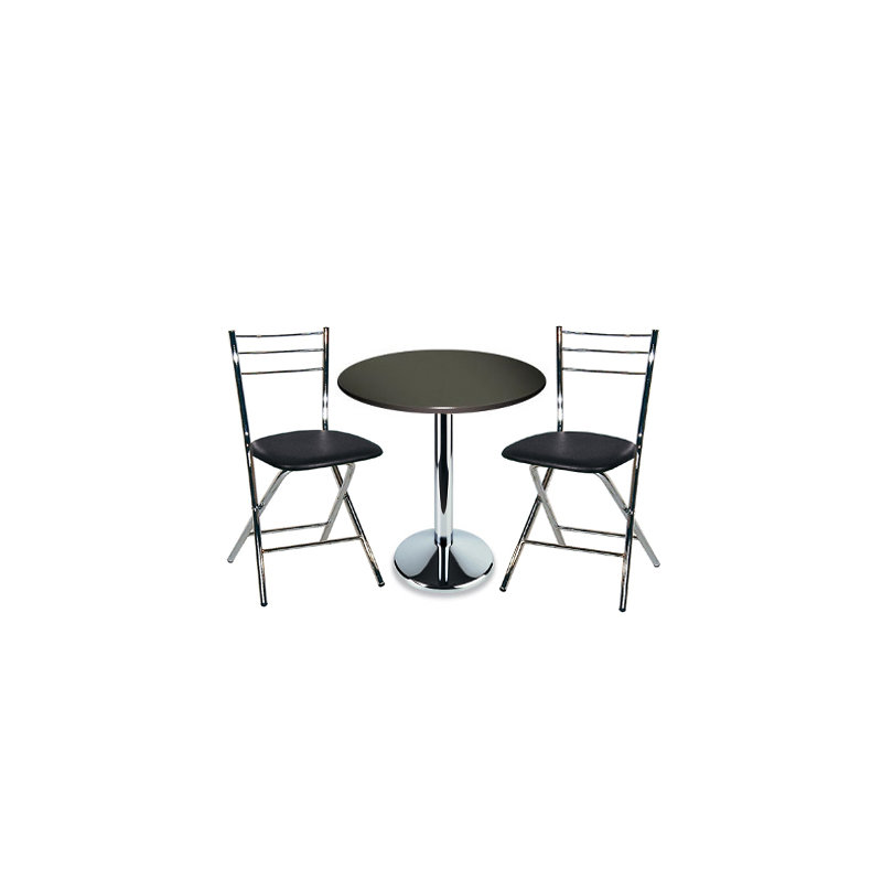 Manzi Folding Chair, Black