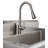 TRINITY EcoStorage 41.7 in. W x 24 in. D NSF Stainless Steel Utility Sink w/ Pull out Faucet
