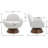 Swivel Armchair With Solid Wood Base-121450838