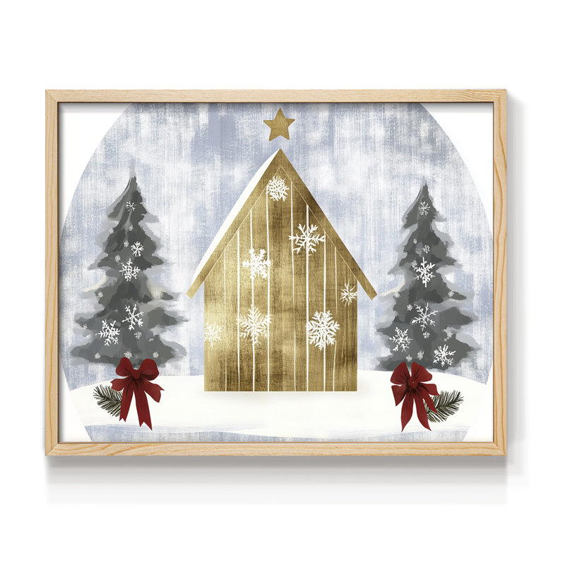 Chirstmas Art-CXXXIX -Framed Print - Restickable, H 8 po x l 10 po, Naturel