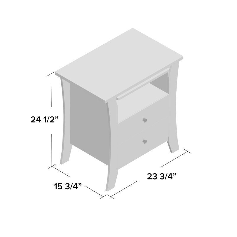 Fuhrman 60cm W Bedside Table