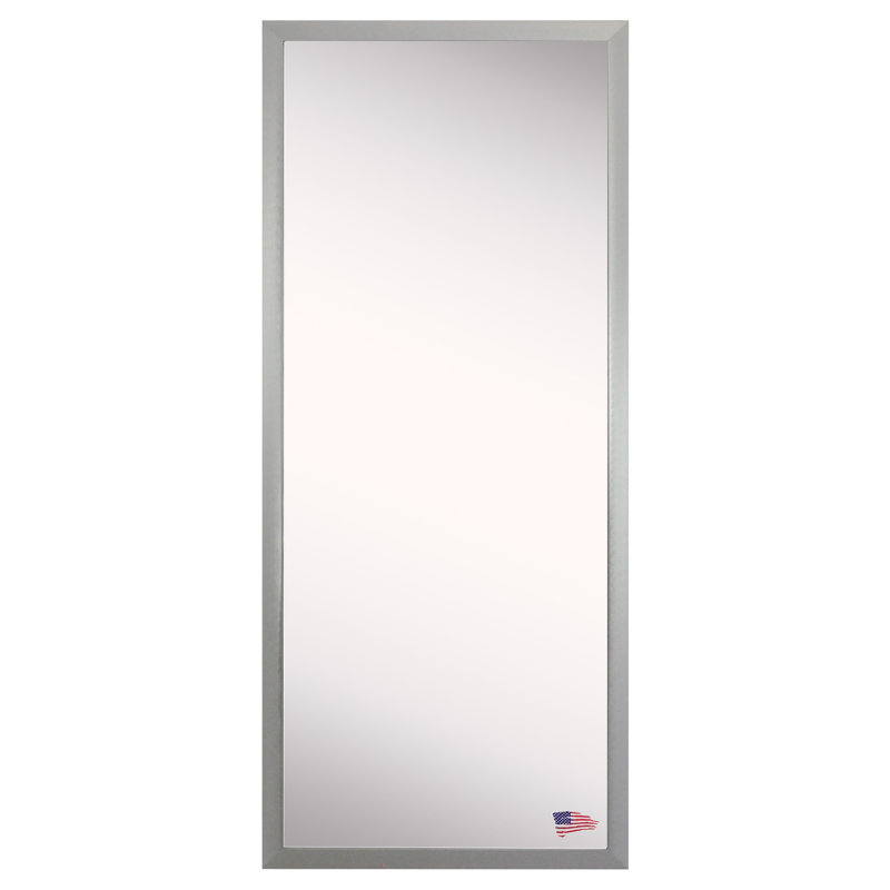 Metal Flat Floor Mirror, 60.5" H x 25.5" W